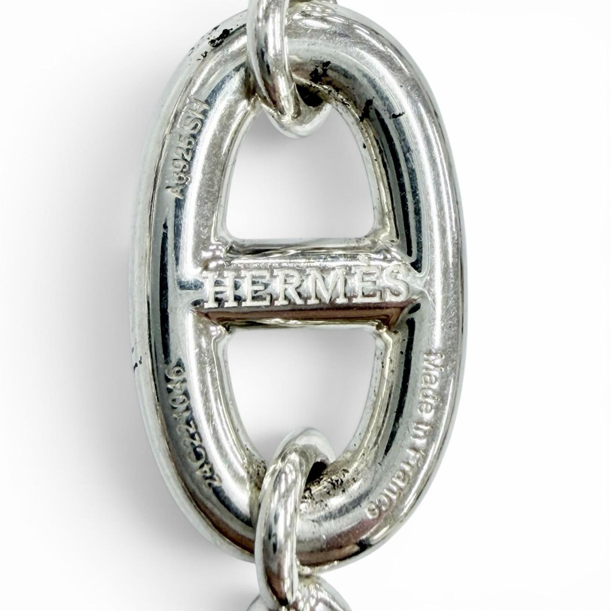 Hermes HERMES Farandole 925 Chaine d'Ancre bracelet, approximately 15cm chain, silver, made in France, 2024 model, weight 24.7g, women's. Size ONE SIZE - 6 Thumbnail