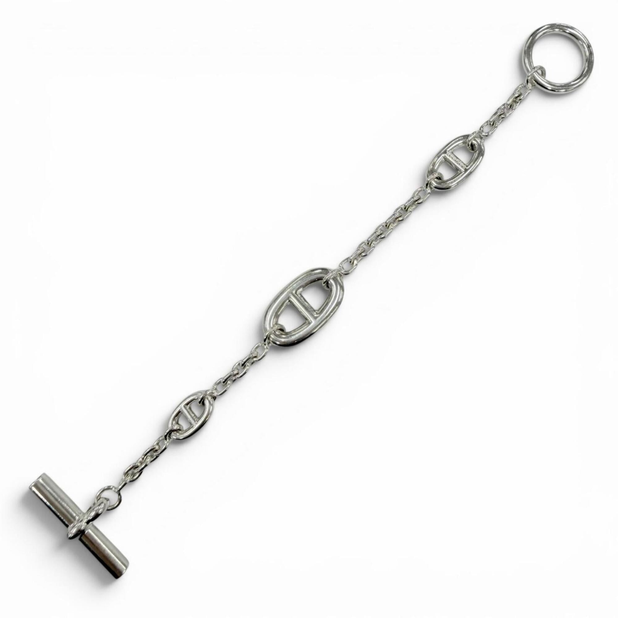 Hermes HERMES Farandole 925 Chaine d'Ancre bracelet, approximately 15cm chain, silver, made in France, 2024 model, weight 24.7g, women's. Size ONE SIZE - 4 Thumbnail