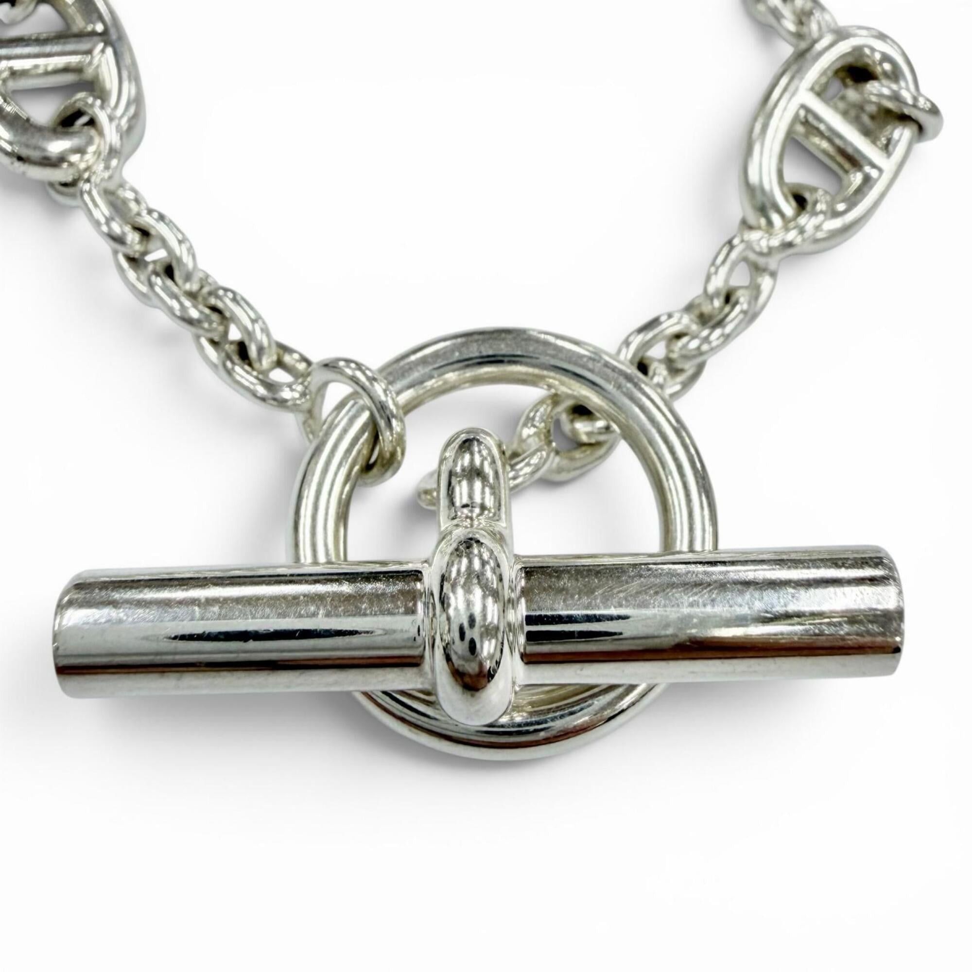 Hermes HERMES Farandole 925 Chaine d'Ancre bracelet, approximately 15cm chain, silver, made in France, 2024 model, weight 24.7g, women's. Size ONE SIZE - 2 Thumbnail