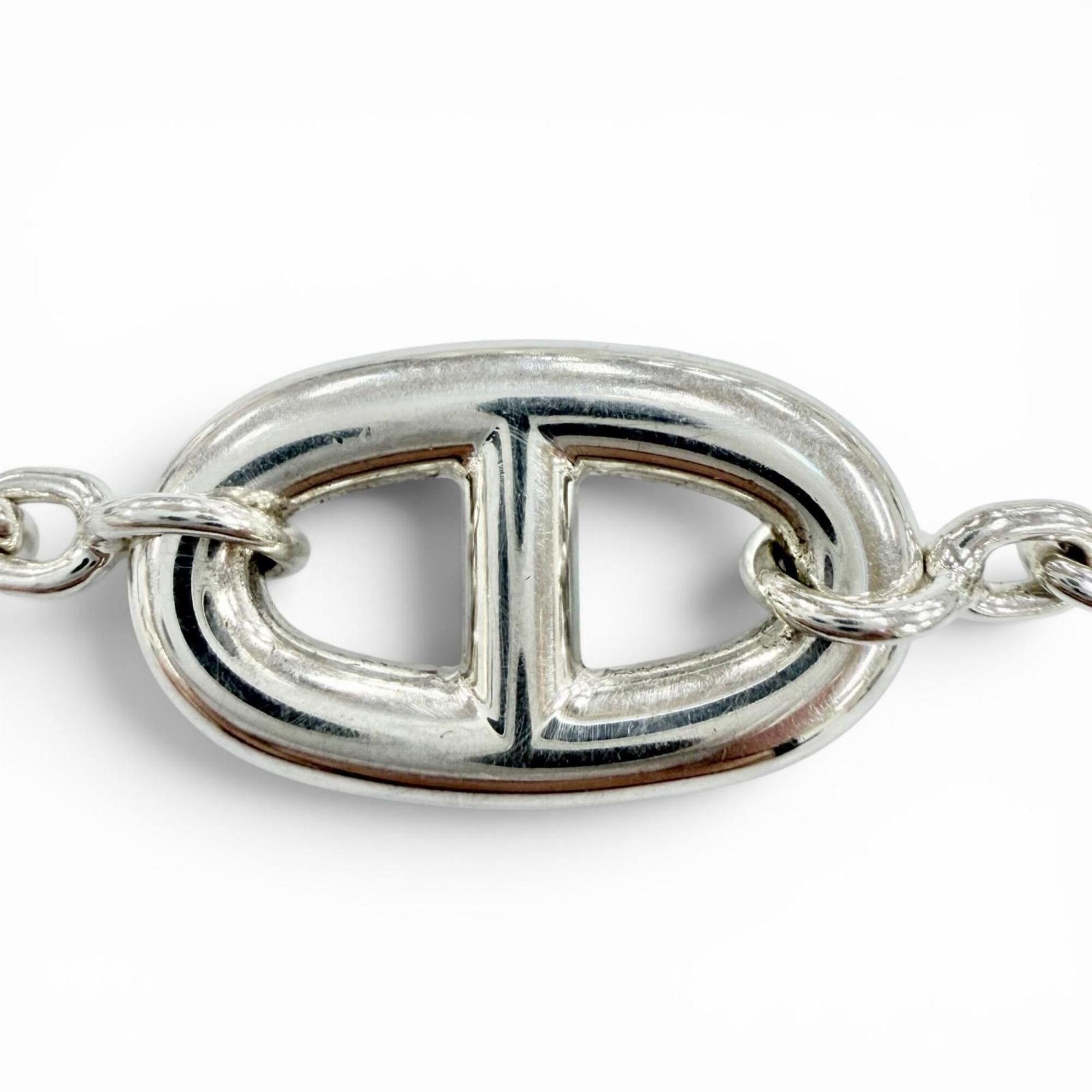 Hermes HERMES Farandole 925 Chaine d'Ancre bracelet, approximately 15cm chain, silver, made in France, 2024 model, weight 24.7g, women's. Size ONE SIZE - 3 Thumbnail