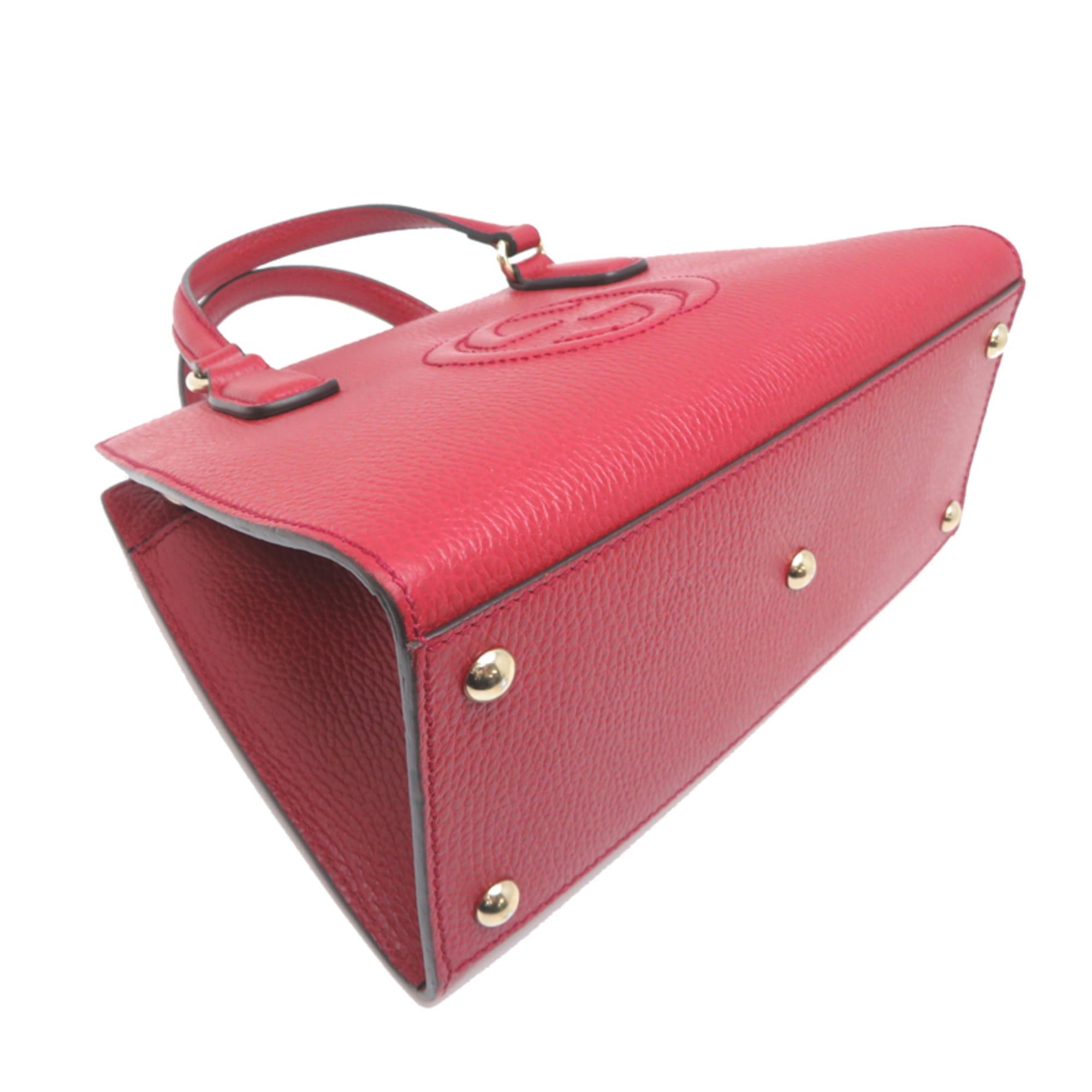Gucci Gucci Soho Bag (Strap Missing) - Women's Handbag, 607722, Leather, Red Size ONE SIZE - 3 Thumbnail