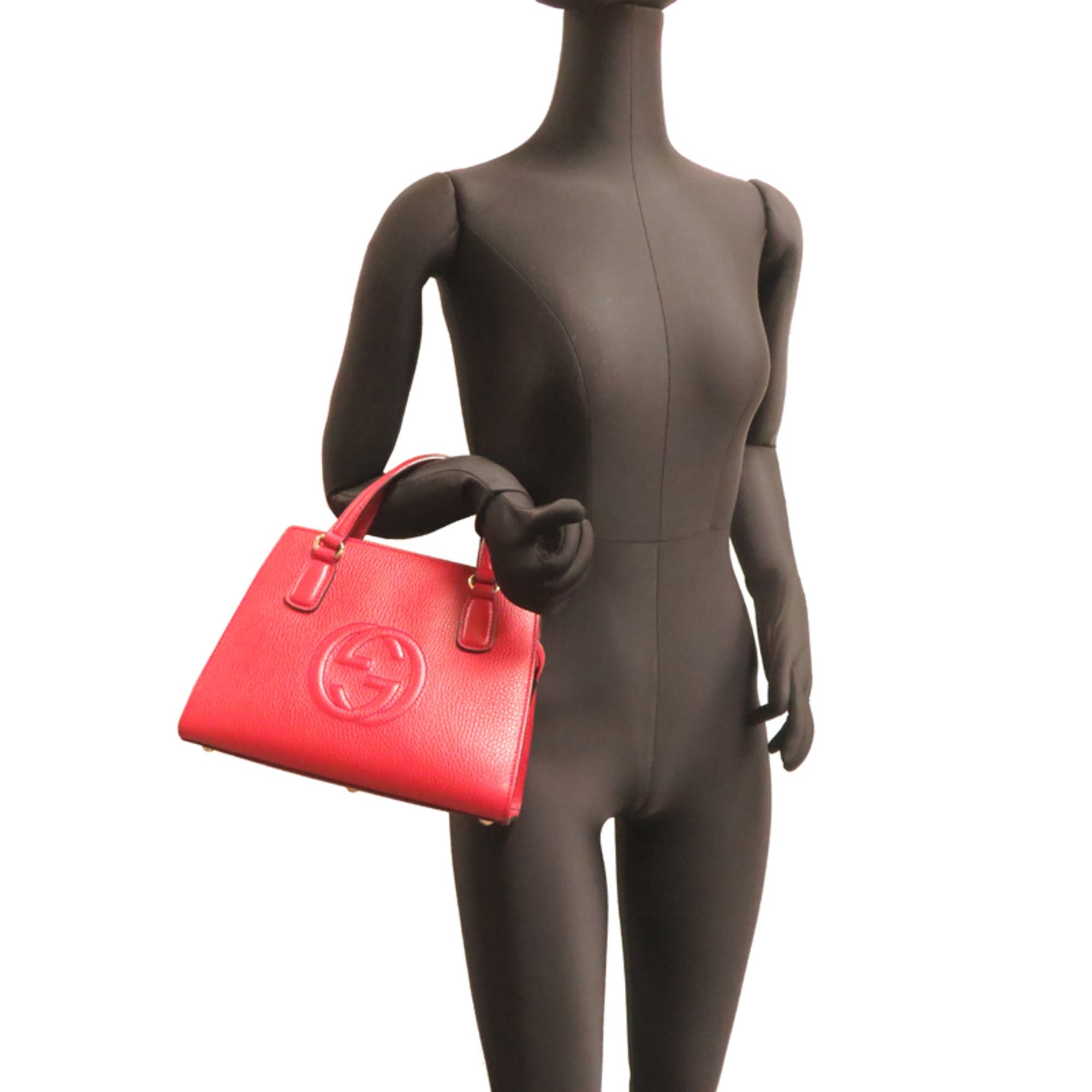 Gucci Gucci Soho Bag (Strap Missing) - Women's Handbag, 607722, Leather, Red Size ONE SIZE - 8 Thumbnail