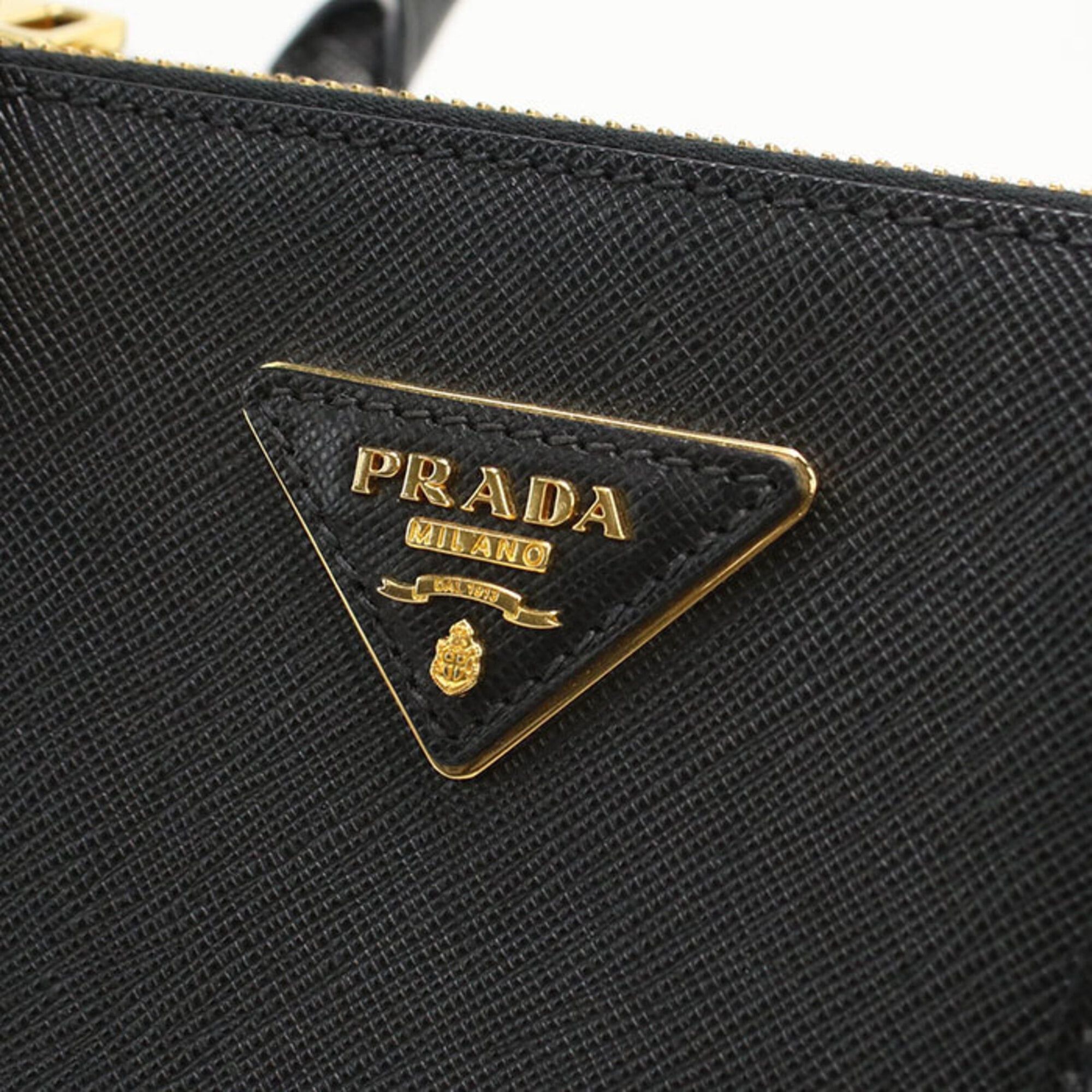 Prada PRADA tote bag 1BA863 medium Galleria women's black Size ONE SIZE - 5 Thumbnail