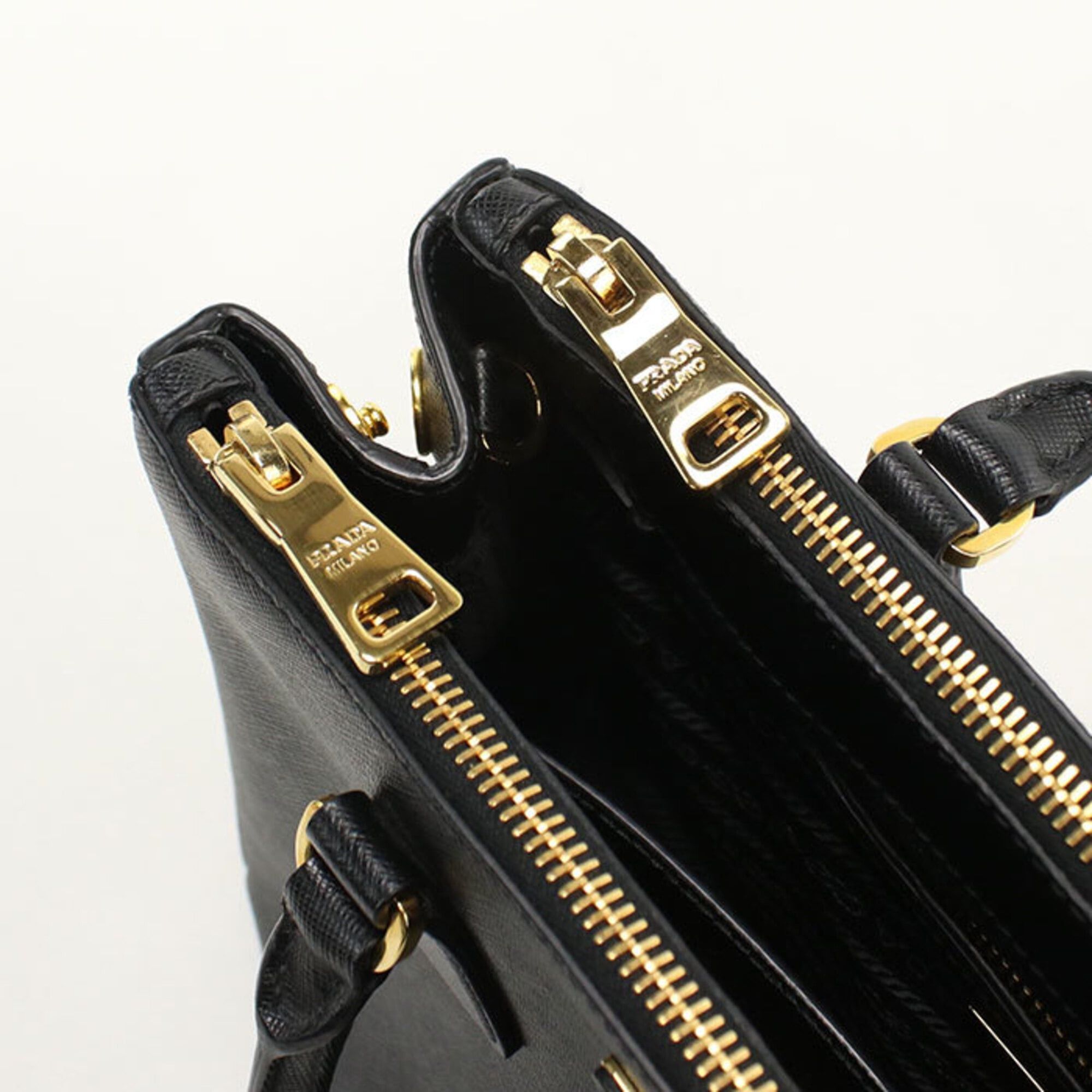 Prada PRADA tote bag 1BA863 medium Galleria women's black Size ONE SIZE - 6 Thumbnail