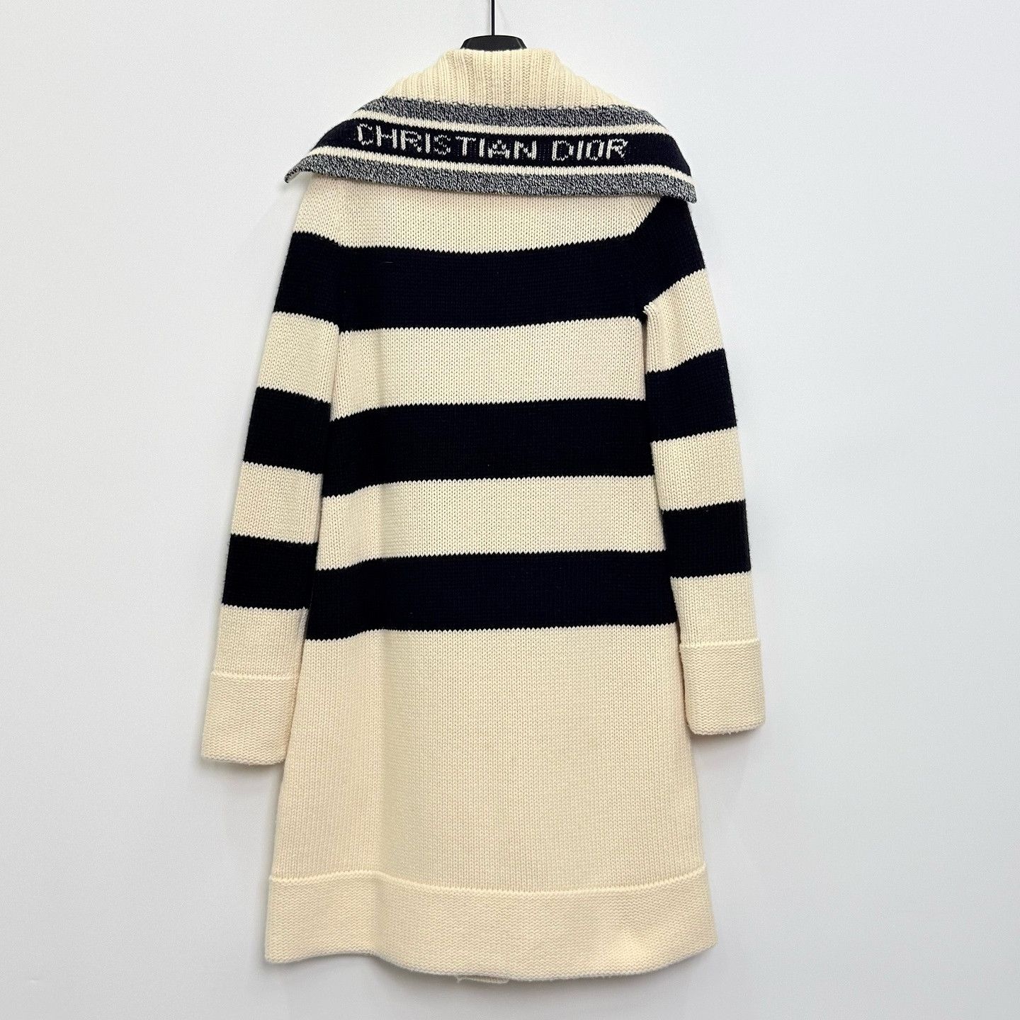 Dior Dior Striped Toggle Knit Coat Size 36 Size XS / US 0-2 / IT 36-38 - 2 Thumbnail