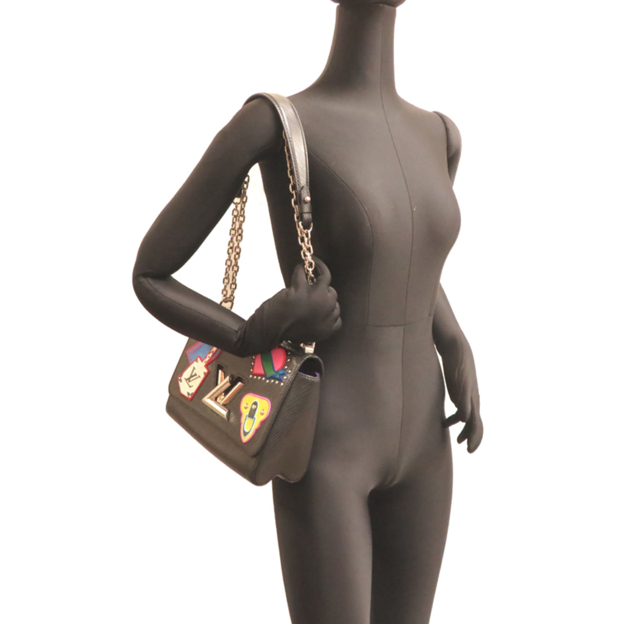 Louis Vuitton Louis Vuitton Twist MM Women's Shoulder Bag M53520 (Discontinued) Epi Leather, Black Size ONE SIZE - 9 Thumbnail