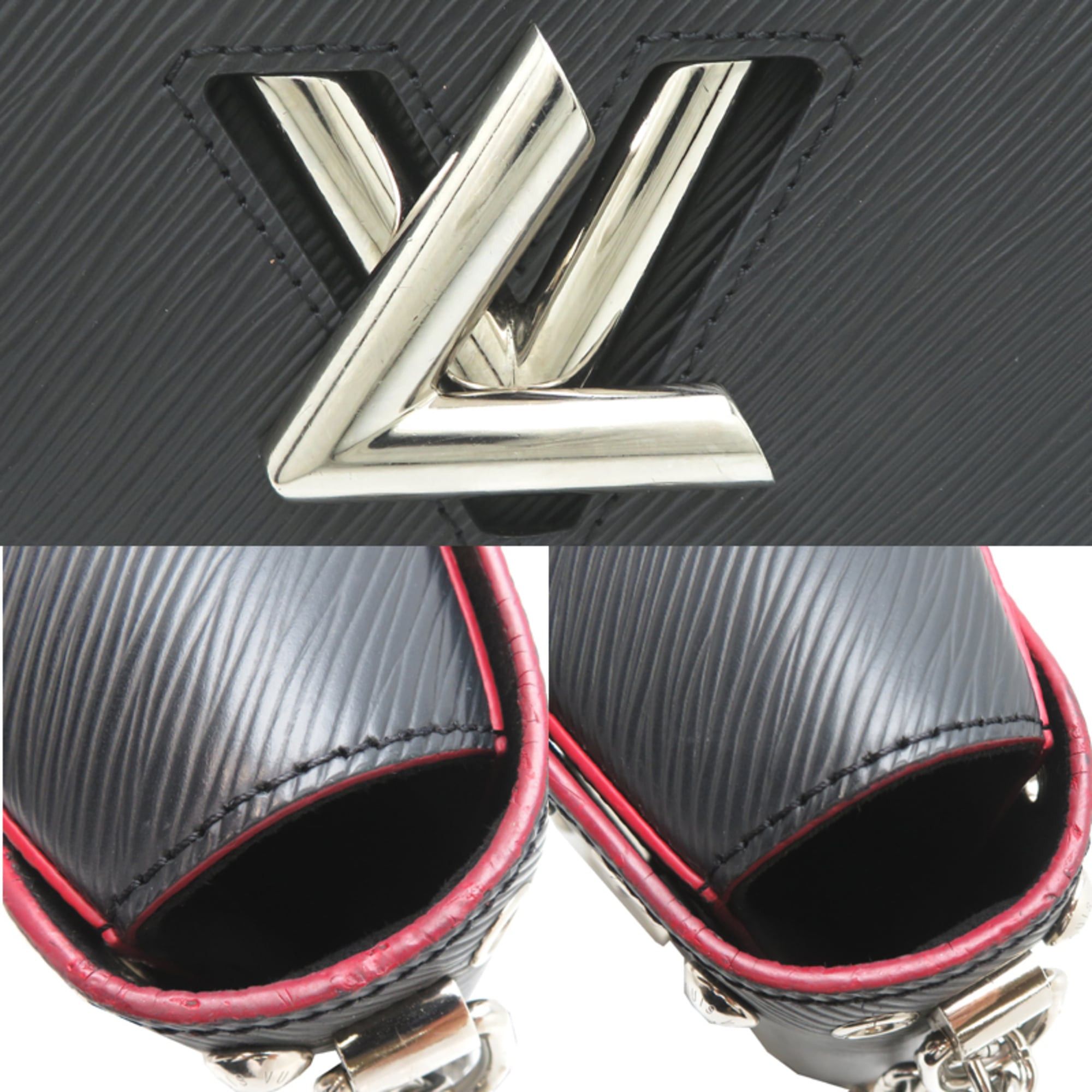 Louis Vuitton Louis Vuitton Twist MM Women's Shoulder Bag M53520 (Discontinued) Epi Leather, Black Size ONE SIZE - 10 Thumbnail
