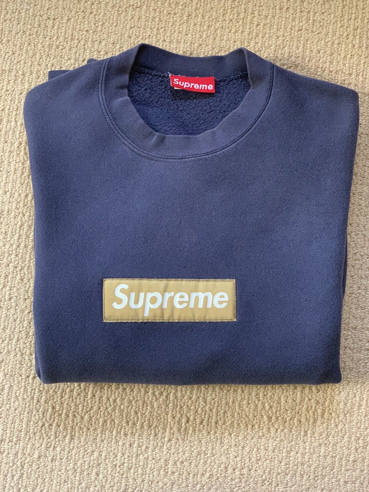 Supreme Supreme Nylon Box Logo Crewneck | Grailed