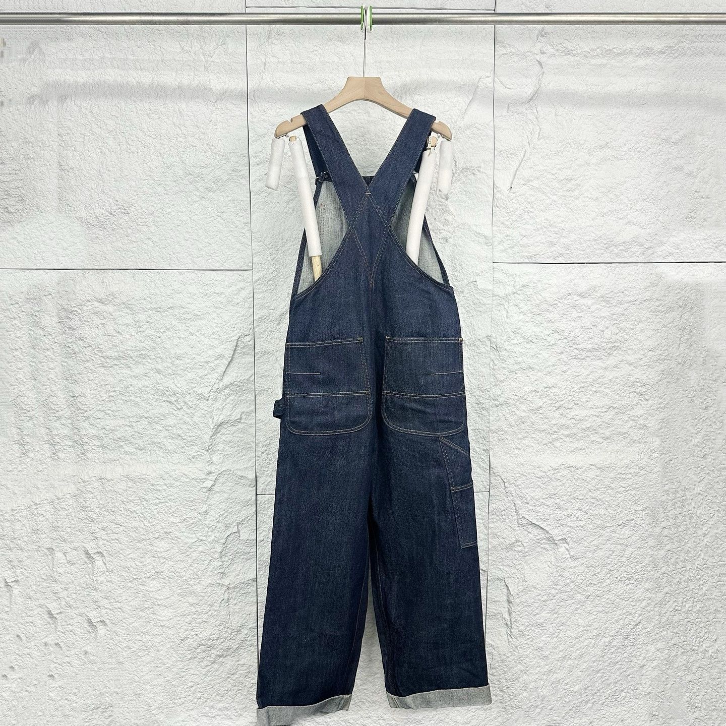 Dior Dior Bee Logo Denim Overalls Size 34 Size 25" / US 0 / IT 36 - 2 Thumbnail