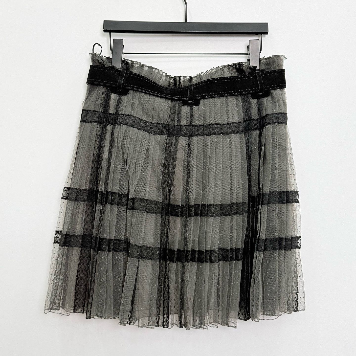 Dior Dior Polka Dot Mesh Pleated Mini Skirt Size 38 Size 27" / US 4 / IT 40 - 2 Thumbnail