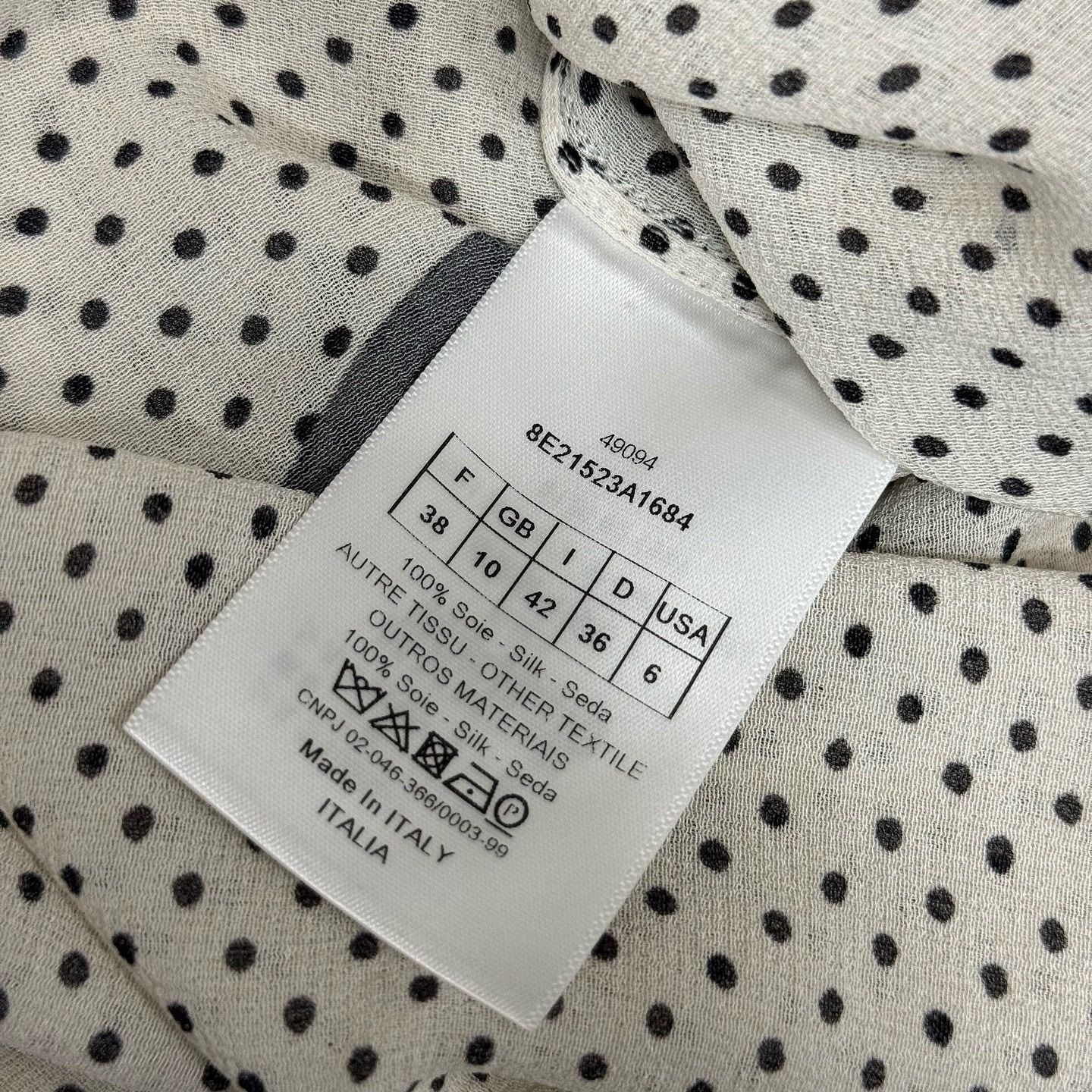 Dior Dior Heart Print Silk Blouse Size 38 Size S / US 4 / IT 40 - 4 Thumbnail