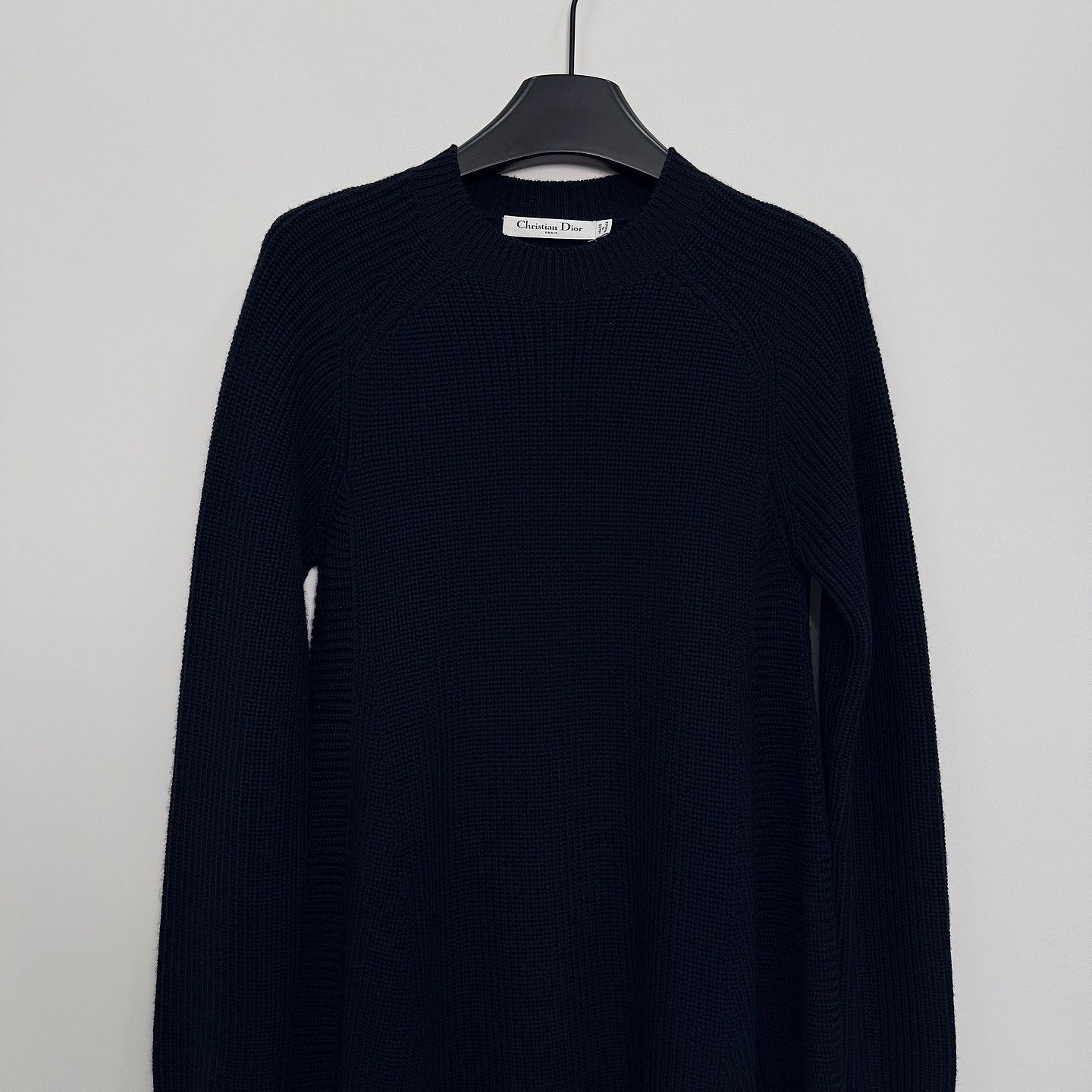Dior Christian Dior Black Wool Knit Mini Dress Size FR 36 Size XS / US 0-2 / IT 36-38 - 6 Thumbnail