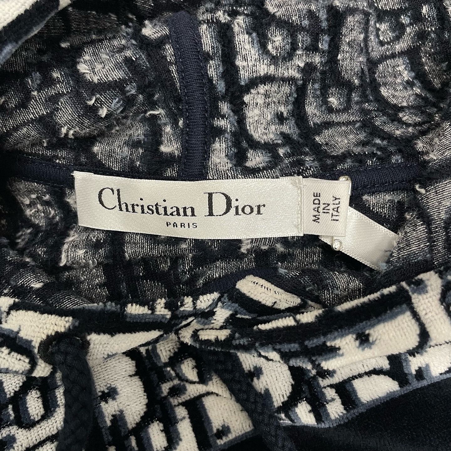 Dior Christian Dior Oblique Logo Hoodie Mini Dress Size S Size S / US 4 / IT 40 - 3 Thumbnail