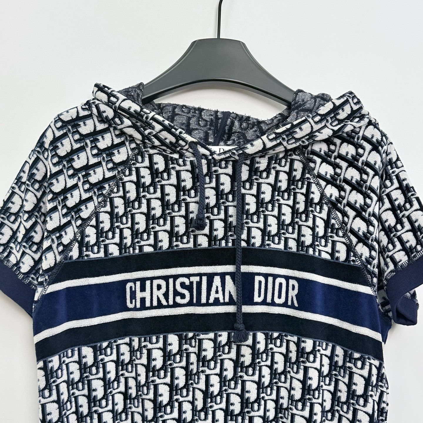 Dior Christian Dior Oblique Logo Hoodie Mini Dress Size S Size S / US 4 / IT 40 - 6 Thumbnail