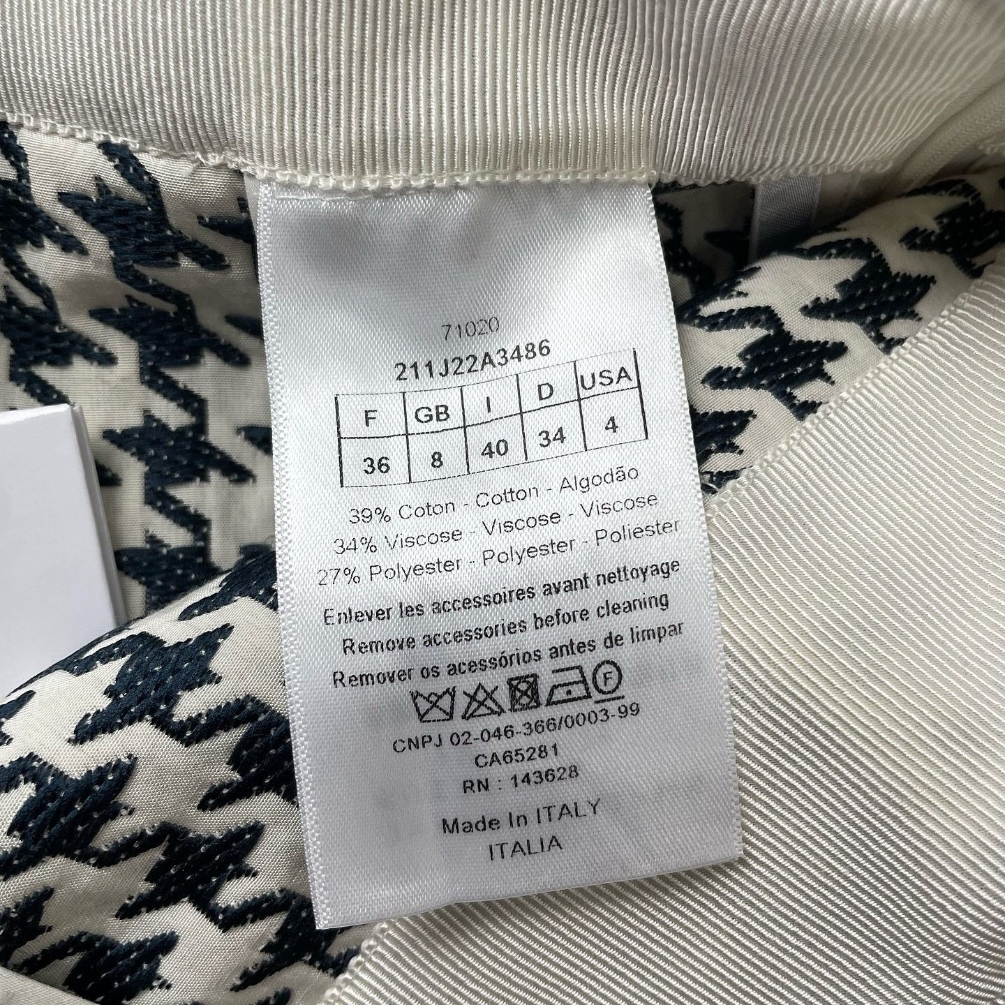 Dior Dior Houndstooth Mini Skirt Size FR 36 Size 26" / US 2 / IT 38 - 4 Thumbnail