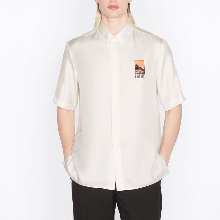 Dior Dior Mount Zion Silk Shirt Size S Size US S / EU 44-46 / 1 - 7 Thumbnail