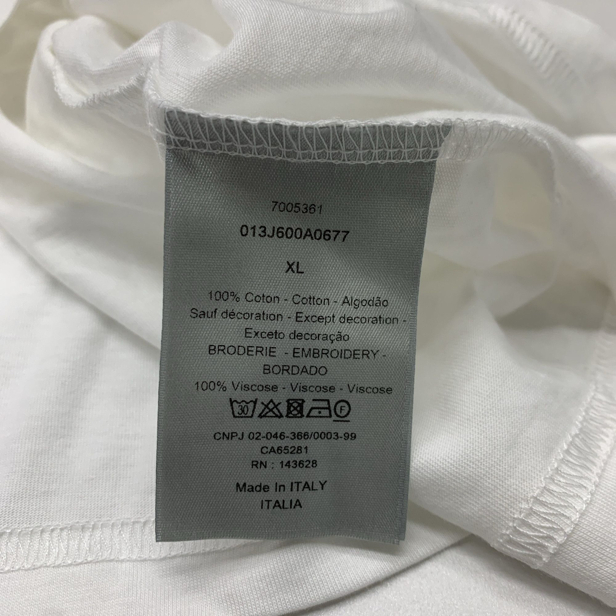 Dior Dior CD Icon Embroidered T-Shirt Size XL Size US XL / EU 56 / 4 - 3 Thumbnail
