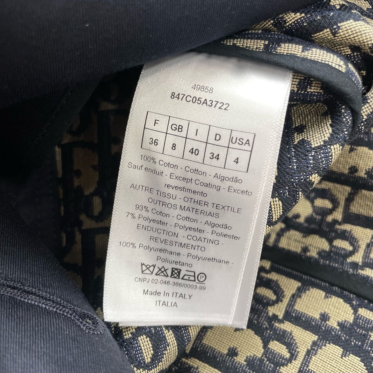 Dior Christian Dior Oblique Lining Double Breasted Coat Size 36 Size XS / US 0-2 / IT 36-38 - 4 Thumbnail