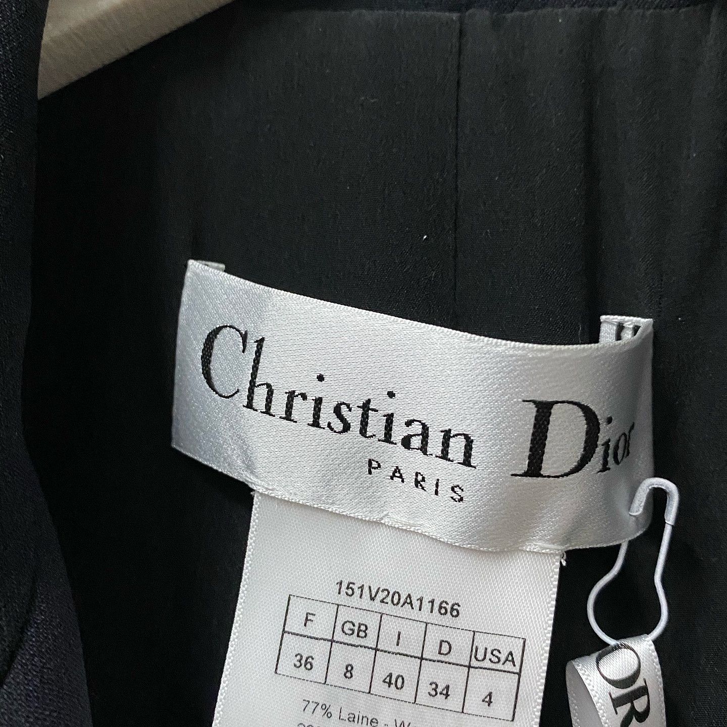 Dior Dior Double Breasted Wool Silk Blazer Size 36 Size XS / US 0-2 / IT 36-38 - 3 Thumbnail