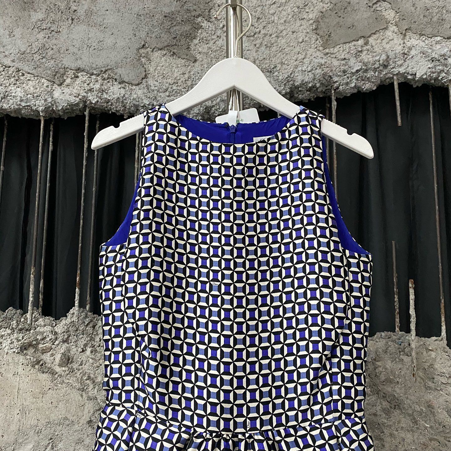 Dior Dior Geometric Print Mini Dress Size 36 Size XS / US 0-2 / IT 36-38 - 5 Thumbnail