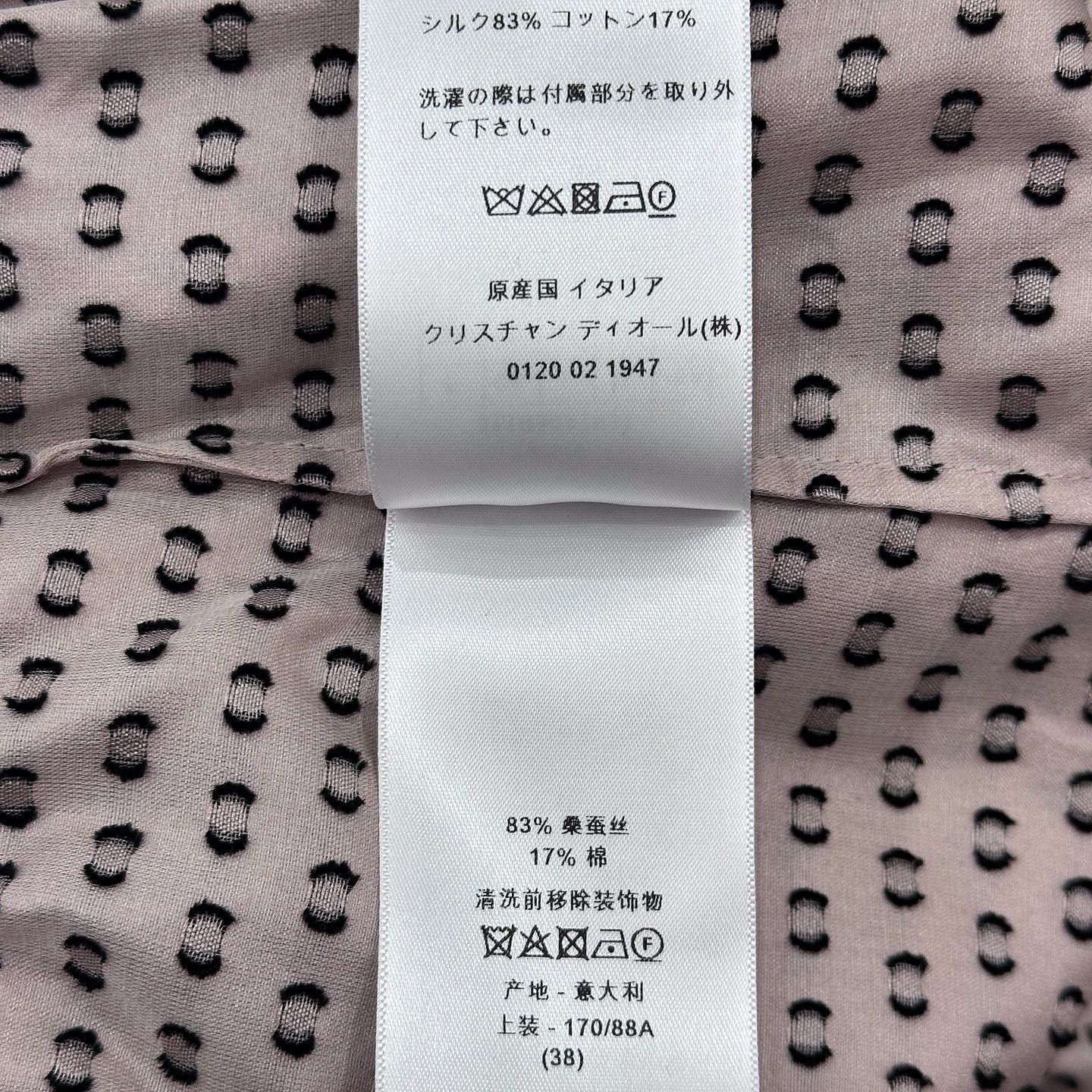 Dior Christian Dior Polka Dot Silk Midi Dress Size 38 Size S / US 4 / IT 40 - 7 Thumbnail