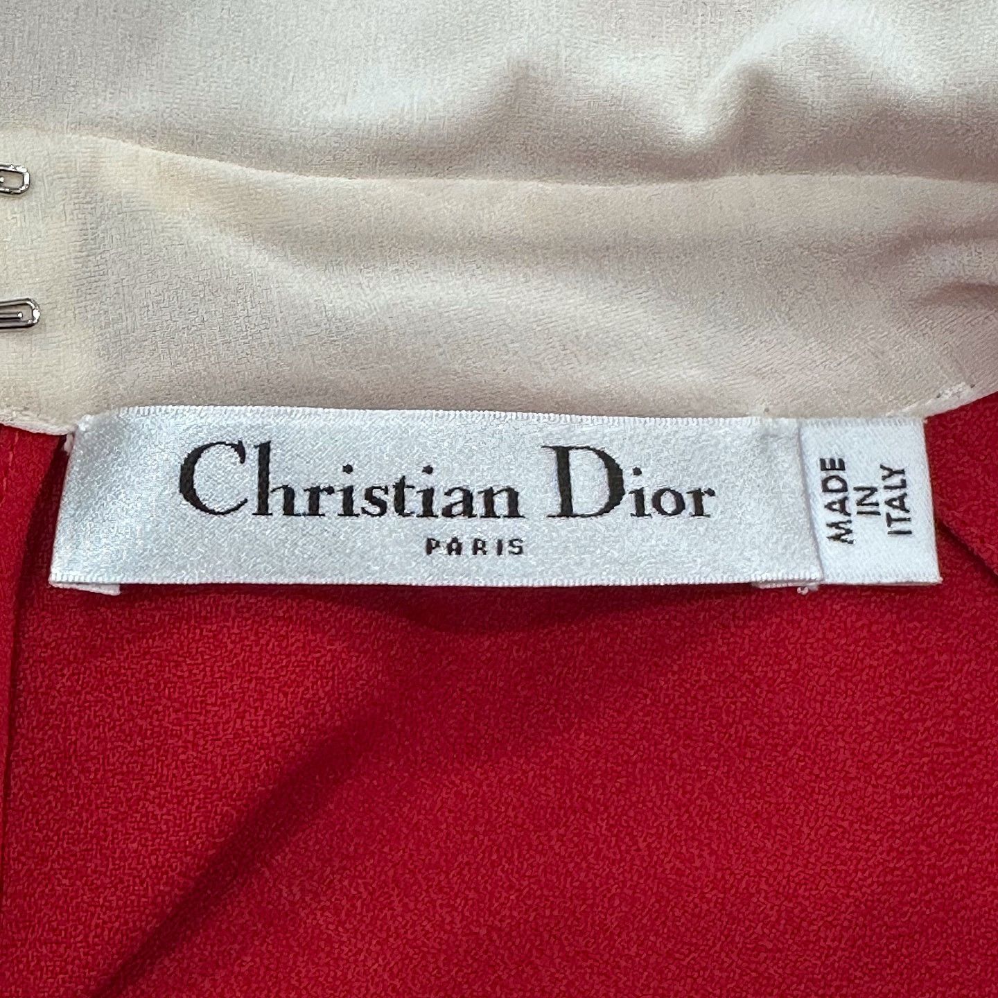 Dior Dior Red Pleated Midi Dress Size 40 Size M / US 6-8 / IT 42-44 - 3 Thumbnail