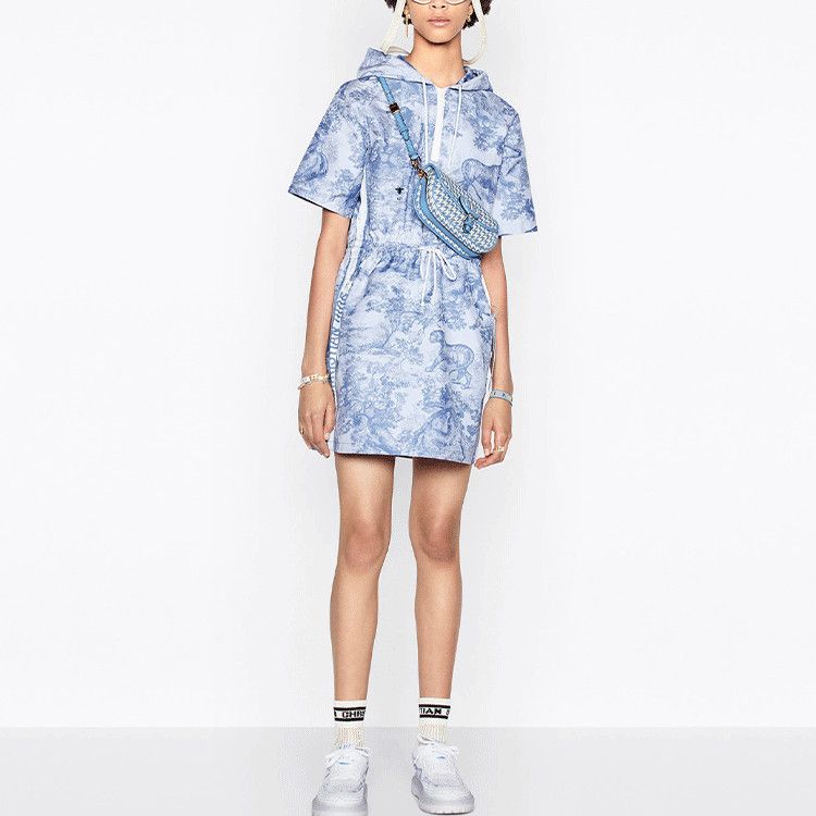 Dior Dior Toile de Jouy Mini Dress Size 34 Size XS / US 0-2 / IT 36-38 - 9 Thumbnail