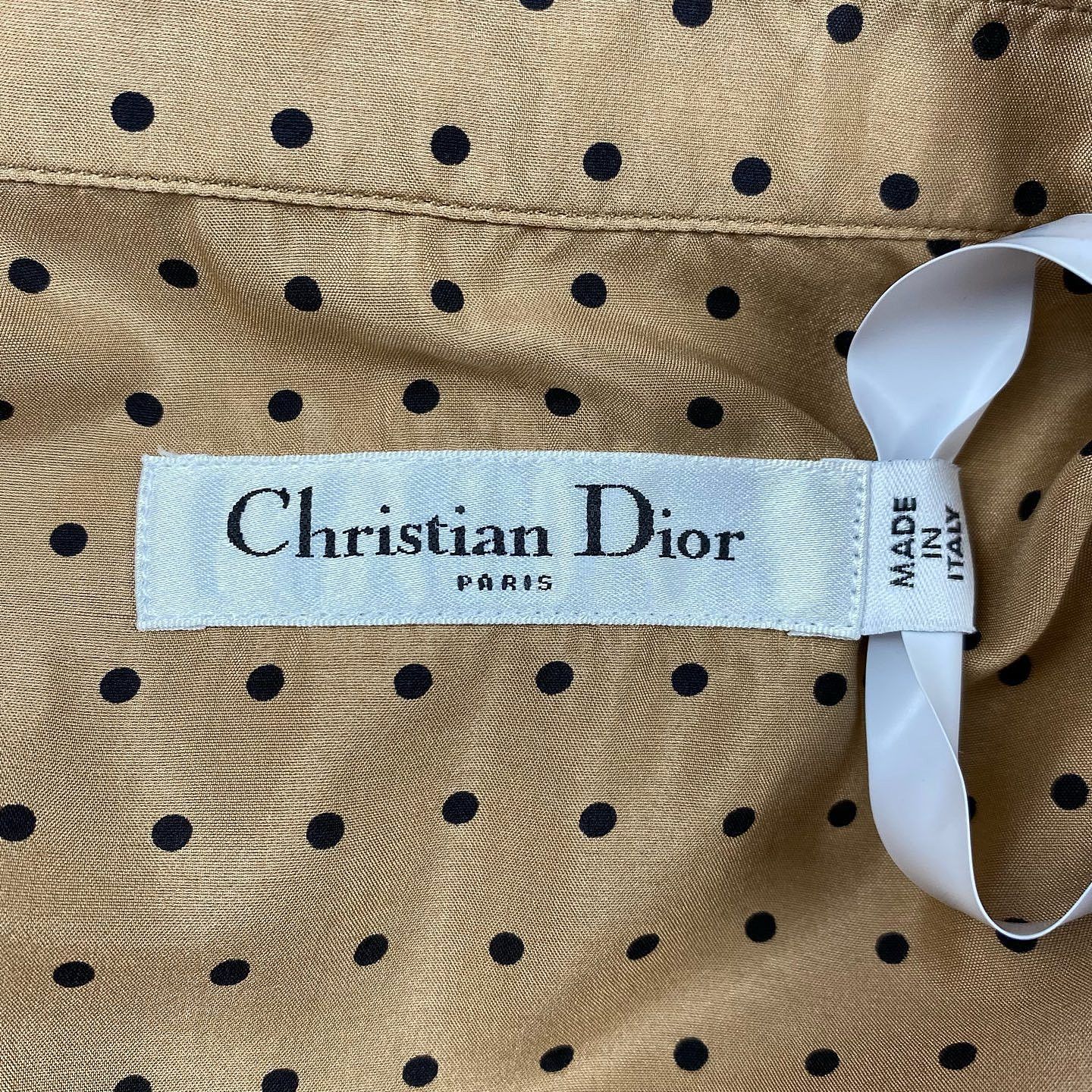 Dior Christian Dior Polka Dot Bee Silk Shirt Size 34 Size XS / US 0-2 / IT 36-38 - 3 Thumbnail