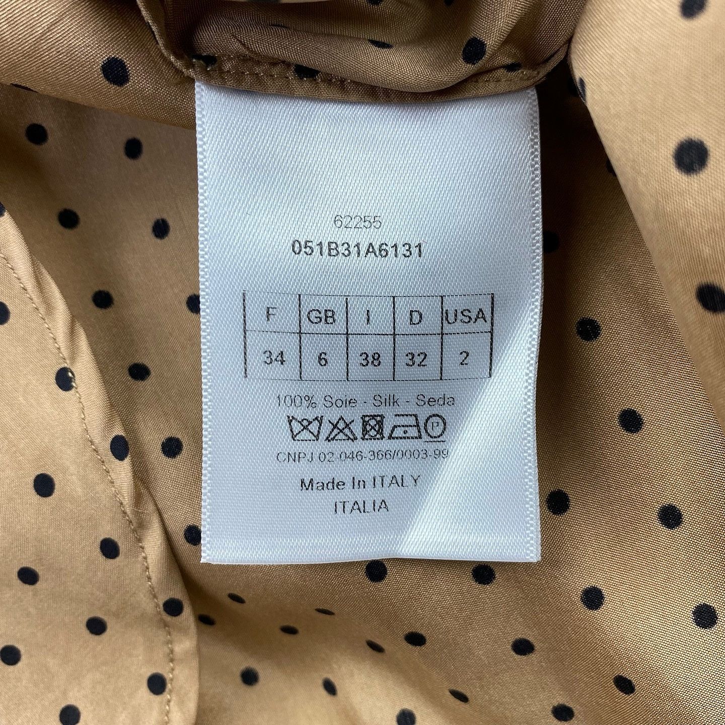 Dior Christian Dior Polka Dot Bee Silk Shirt Size 34 Size XS / US 0-2 / IT 36-38 - 4 Thumbnail