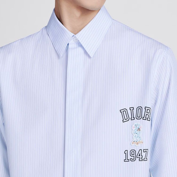Dior Dior 1947 Patch Striped Shirt Size S Size US S / EU 44-46 / 1 - 8 Thumbnail