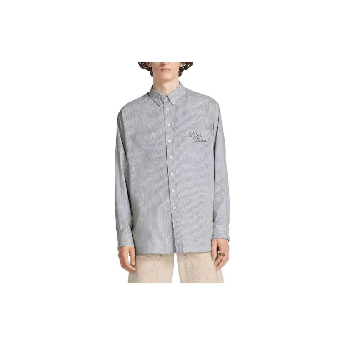 Dior Dior Dior Tears Stripe Shirt Size L Size US L / EU 52-54 / 3 - 7 Thumbnail