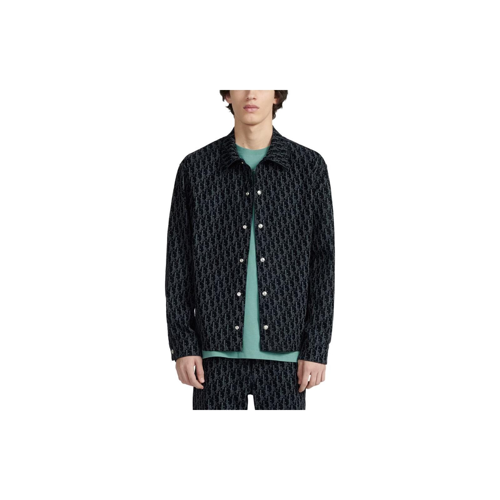 Dior Dior Oblique Monogram Denim Shirt Size L Size US L / EU 52-54 / 3 - 7 Thumbnail