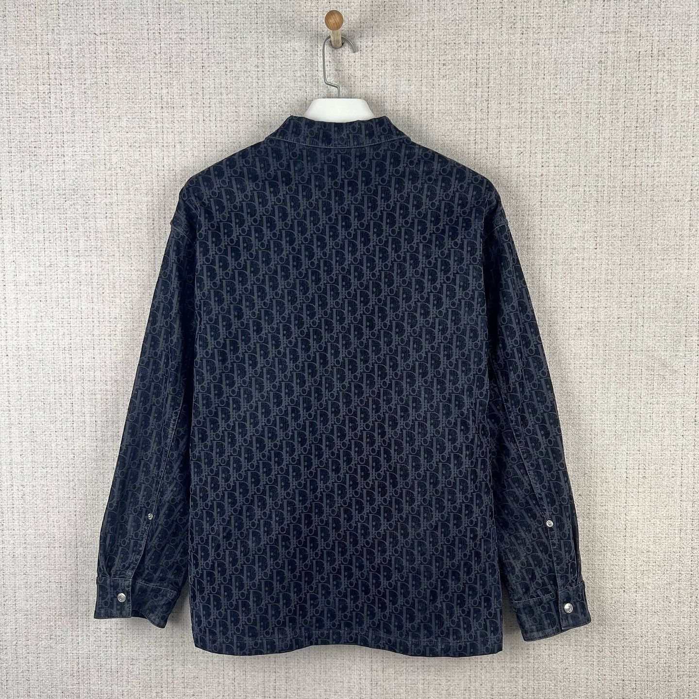 Dior Dior Oblique Monogram Denim Shirt Size L Size US L / EU 52-54 / 3 - 2 Thumbnail