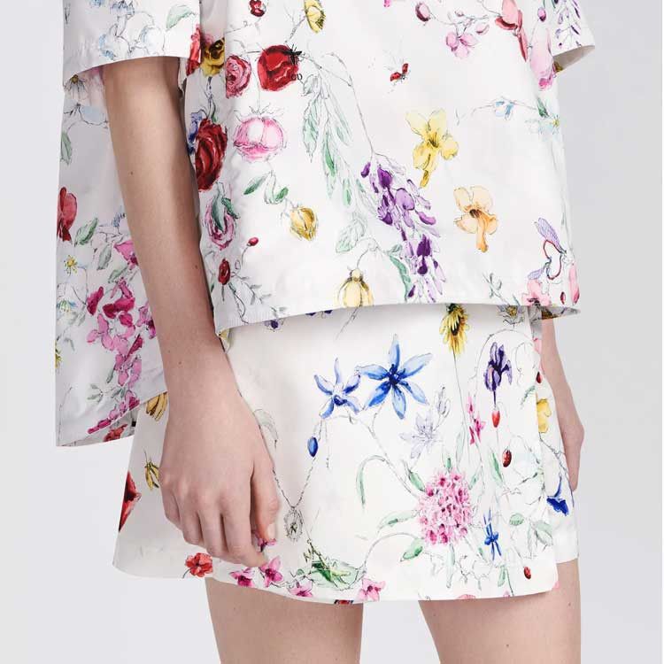 Dior Dior Floral Mini Skirt Size 36 Size 26" / US 2 / IT 38 - 9 Thumbnail