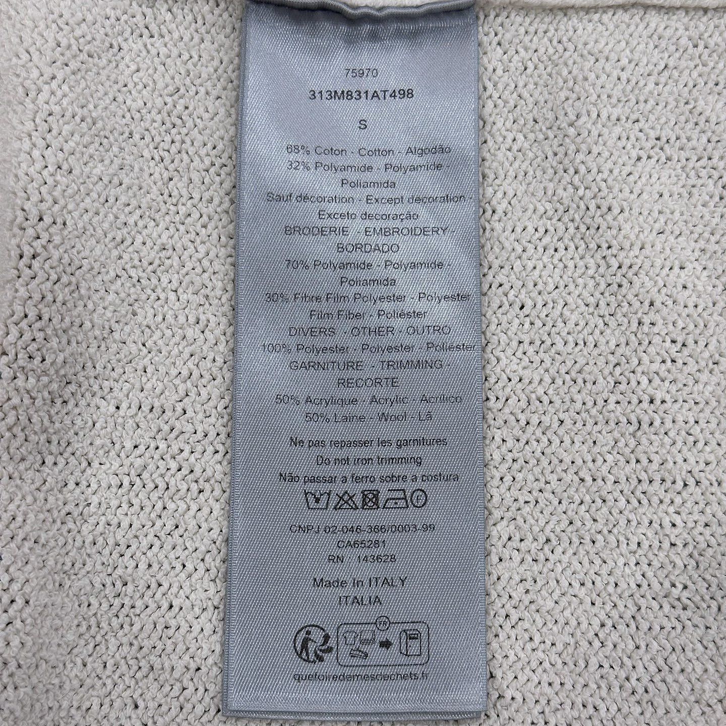 Dior Dior x ERL Bunny Knit Polo Shirt Size S Size US S / EU 44-46 / 1 - 4 Thumbnail