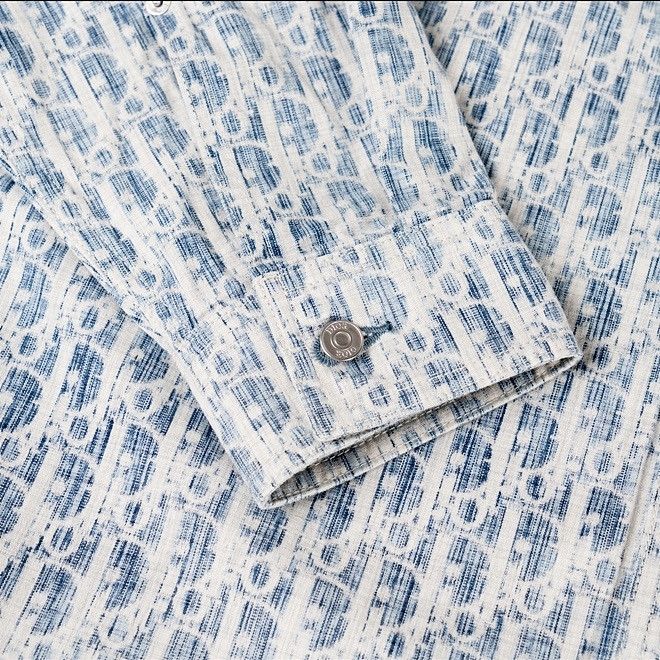 Dior Dior Oblique Kasuri Button Up Shirt Size S Size US S / EU 44-46 / 1 - 7 Thumbnail