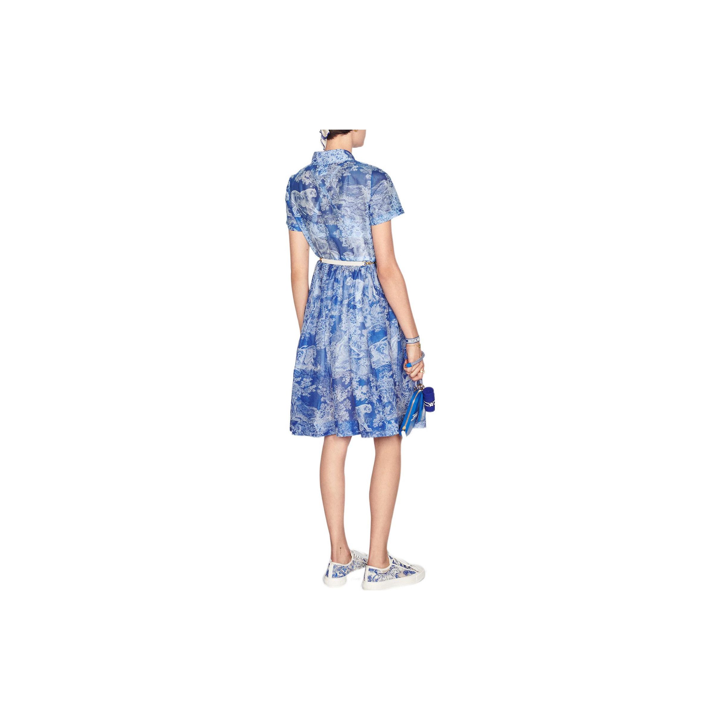 Dior Dior Toile de Jouy Shirt Dress Size 36 Size XS / US 0-2 / IT 36-38 - 11 Thumbnail