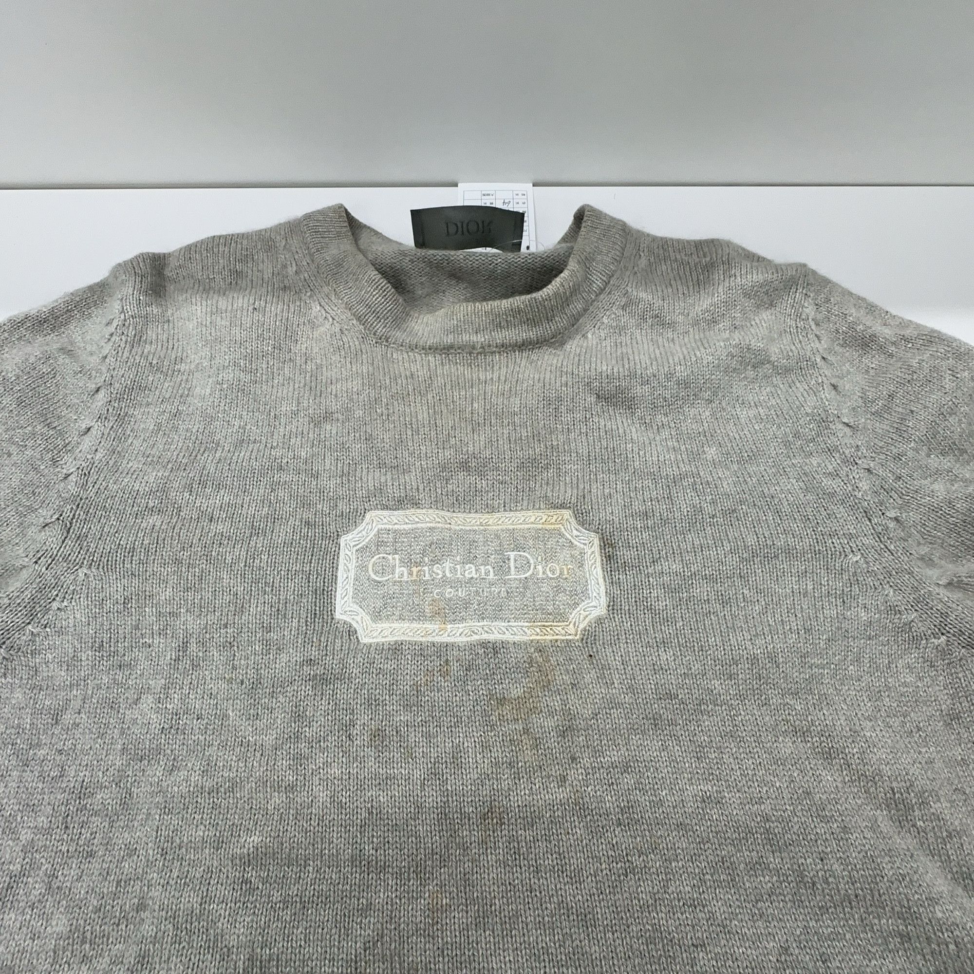 Dior Dior Couture Logo Embroidered Sweater Size XS Size US XS / EU 42 / 0 - 5 Thumbnail