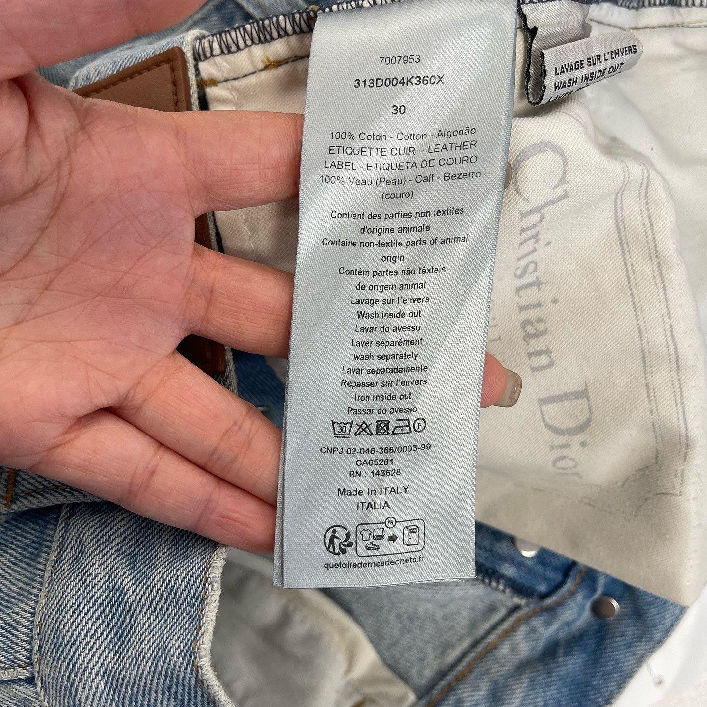 Dior Dior Light Wash Jeans US 30 Size US 30 / EU 46 - 4 Thumbnail
