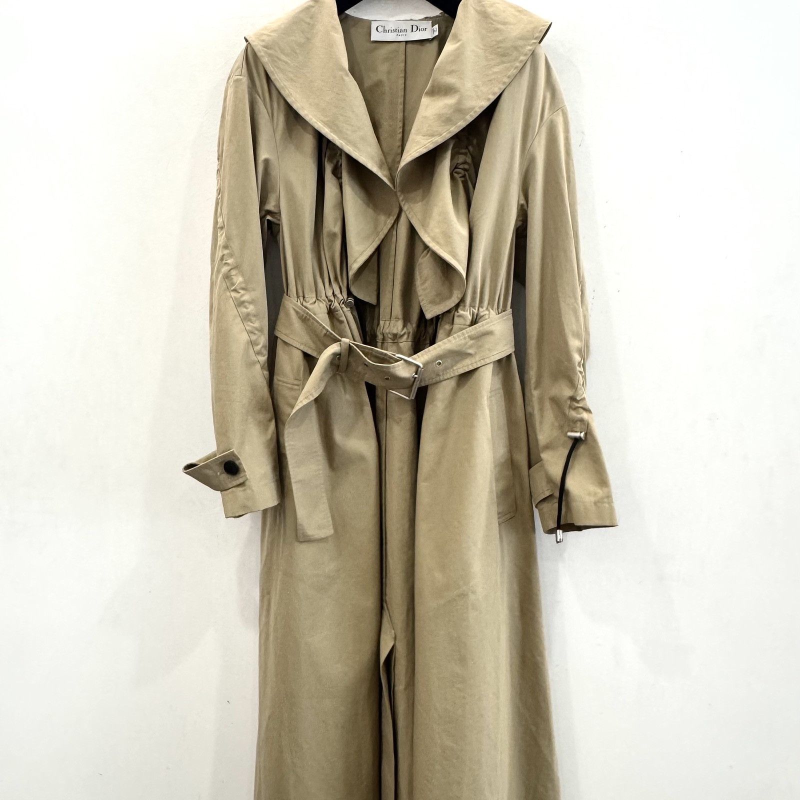 Dior Christian Dior Khaki Cotton Coat Size 36 Size XS / US 0-2 / IT 36-38 - 8 Thumbnail