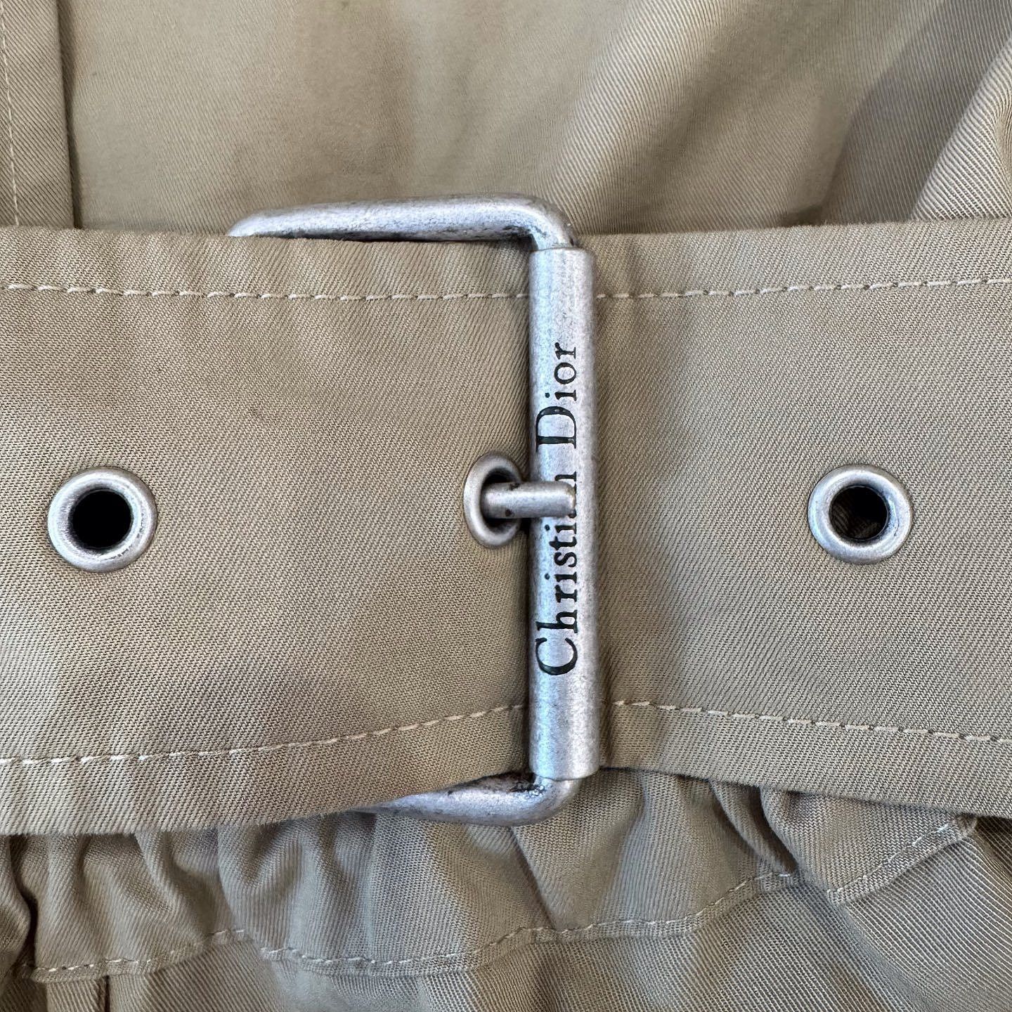 Dior Christian Dior Khaki Cotton Coat Size 36 Size XS / US 0-2 / IT 36-38 - 9 Thumbnail