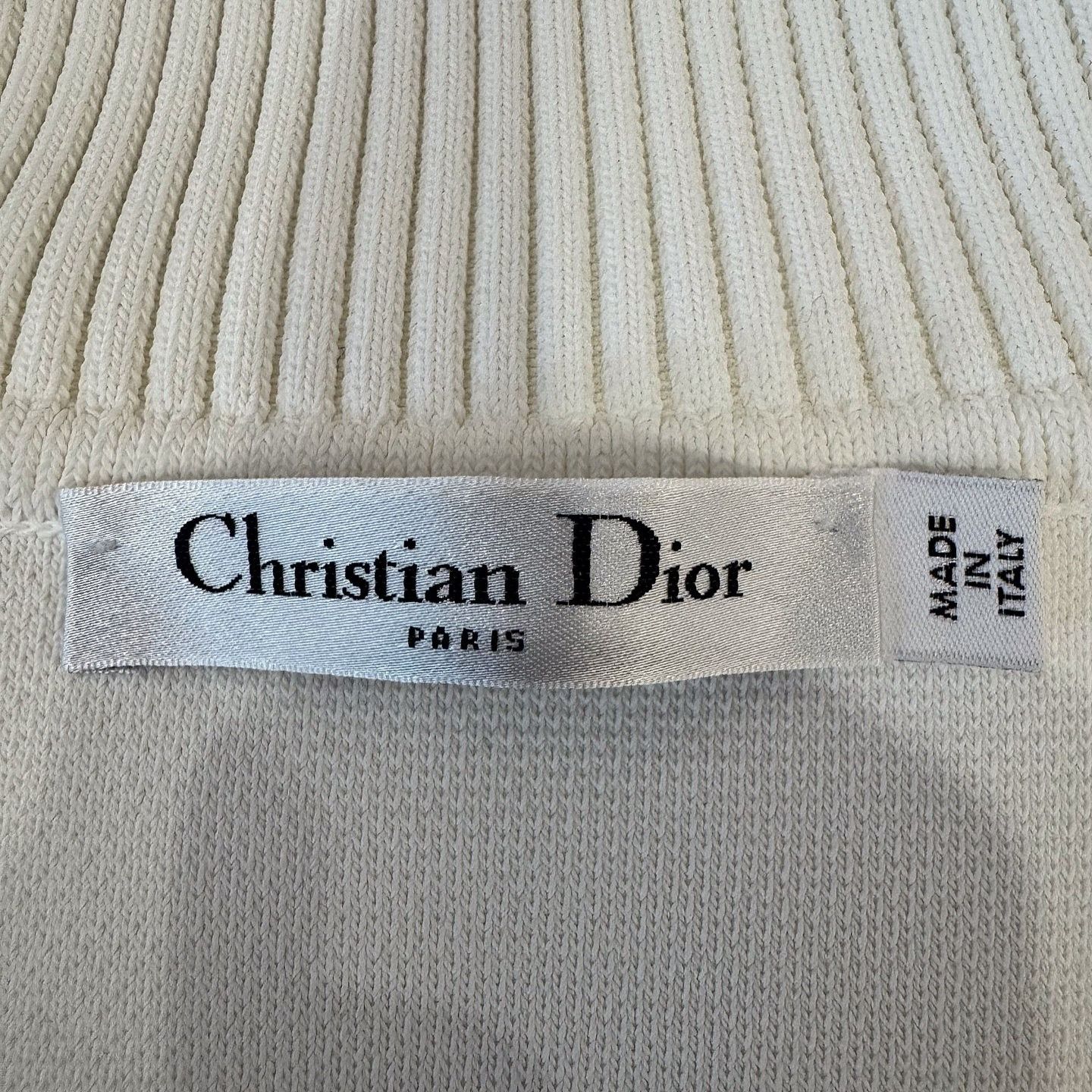Dior Dior Bee Embroidered Zip Mini Dress Size 40 Size M / US 6-8 / IT 42-44 - 3 Thumbnail
