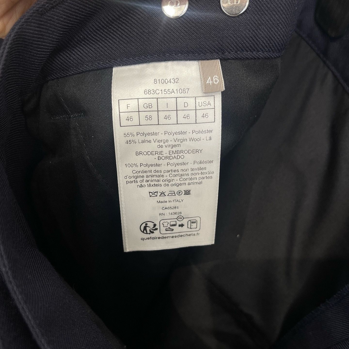 Dior Dior Embroidered Logo Cargo Pants Size 30 Size US 30 / EU 46 - 4 Thumbnail