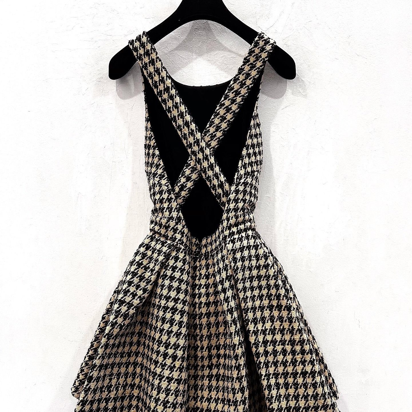 Dior Christian Dior Houndstooth Mini Dress Size 34 Size XS / US 0-2 / IT 36-38 - 2 Thumbnail