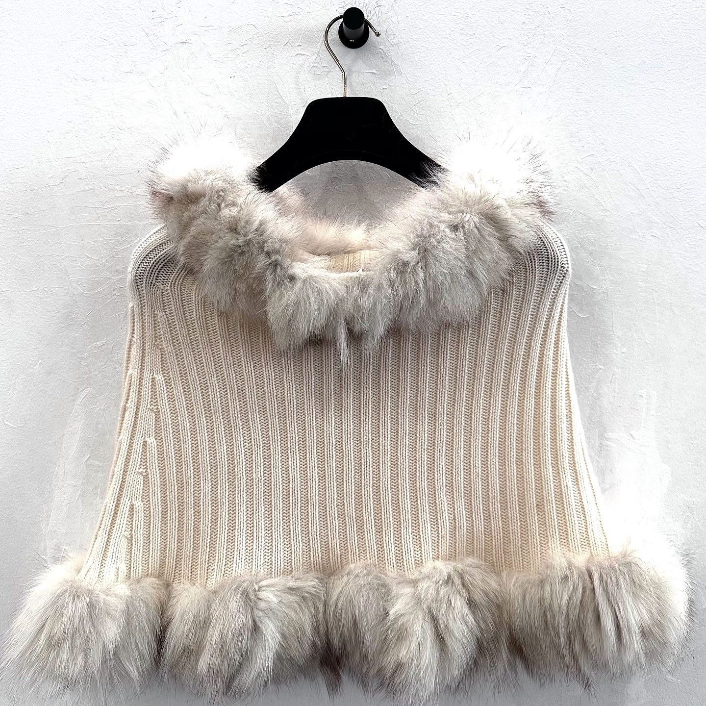 Dior Christian Dior Fur Trim Cashmere Sweater Size OS Size ONE SIZE - 2 Thumbnail