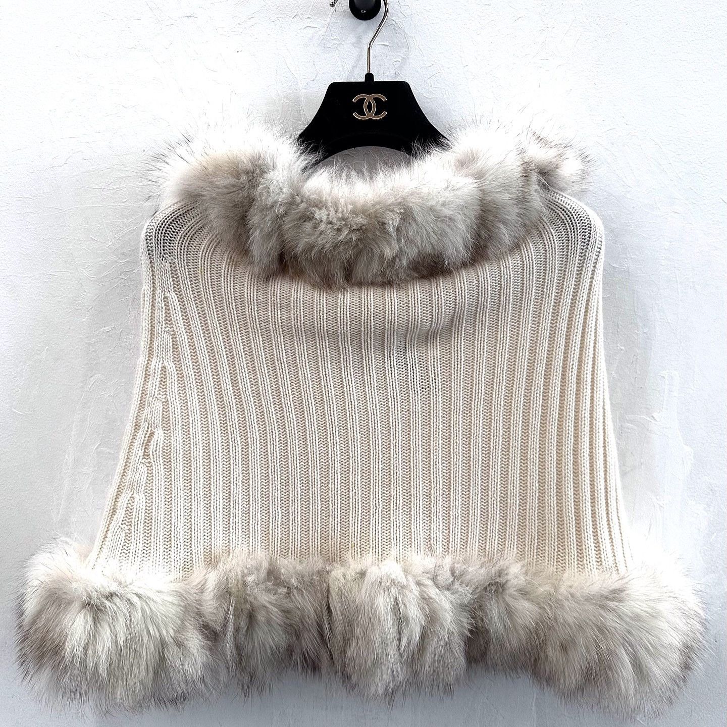 Dior Christian Dior Fur Trim Cashmere Sweater Size OS Size ONE SIZE - 7 Thumbnail