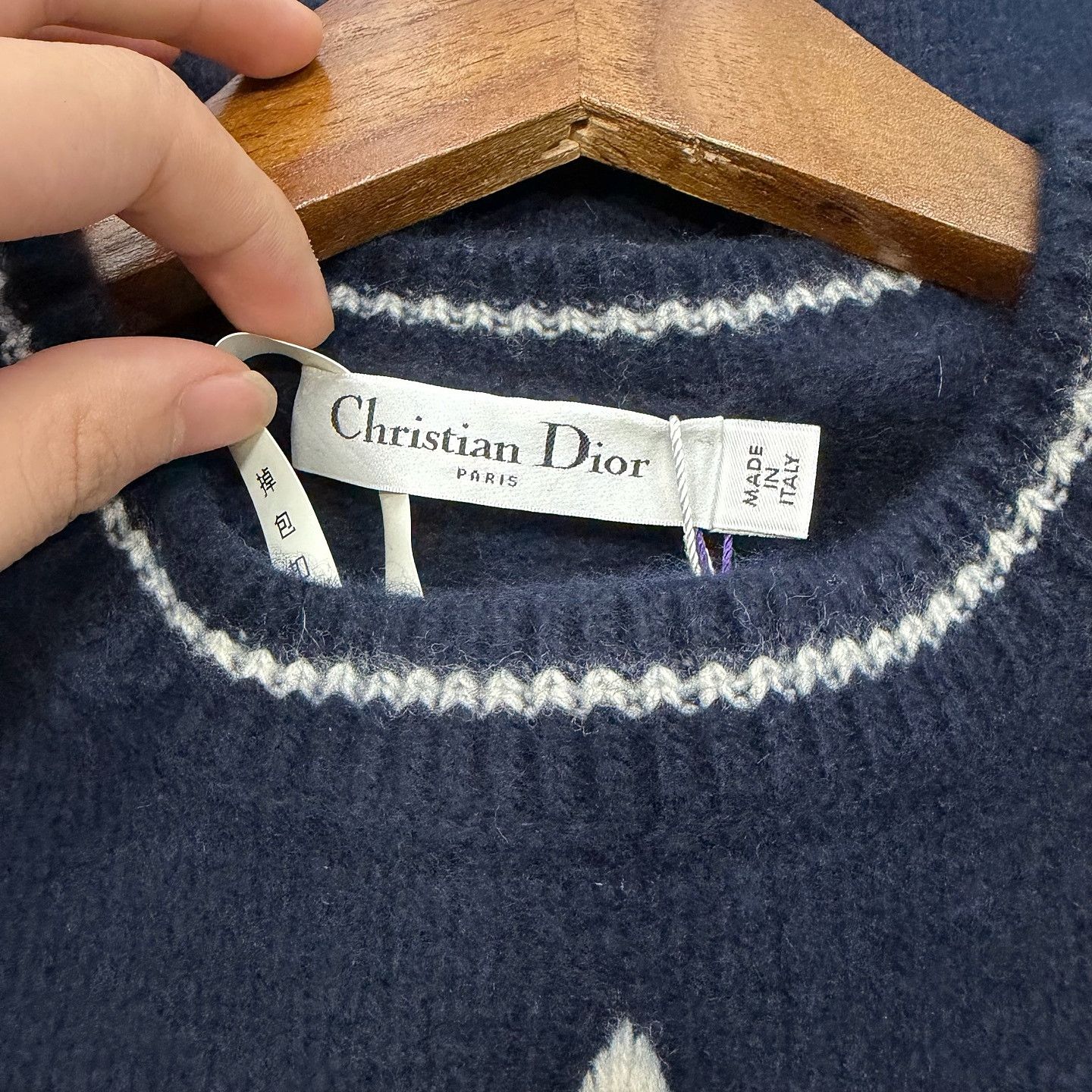 Dior Dior Star Logo Wool Cashmere Knit Top Size 40 Size M / US 6-8 / IT 42-44 - 3 Thumbnail