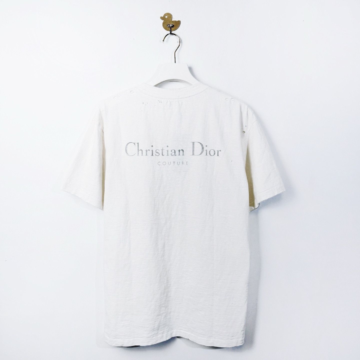 Dior Dior Distressed Logo T-Shirt Size M Size US M / EU 48-50 / 2 - 2 Thumbnail