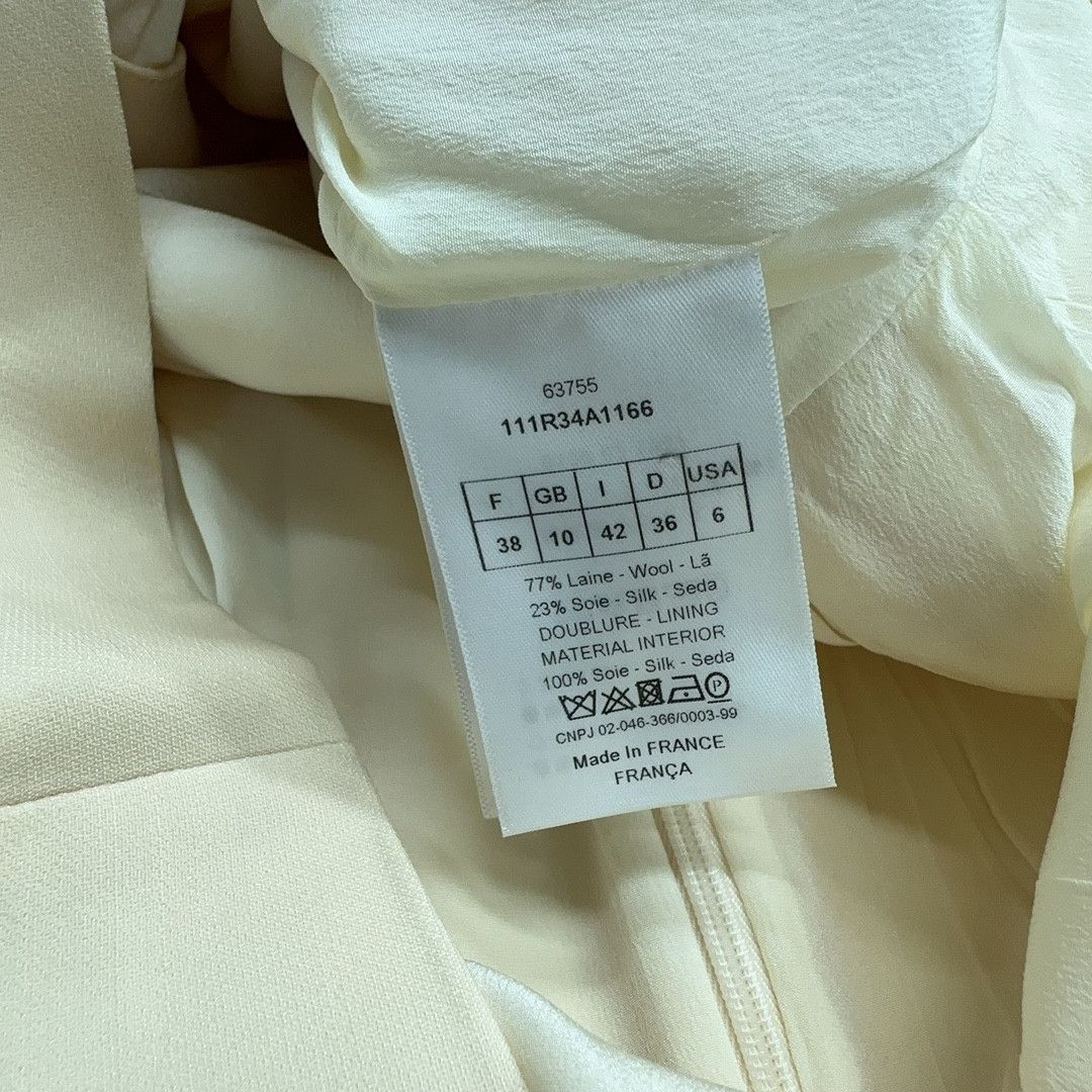 Dior Christian Dior Wool Silk Mini Dress Beige Size 38 Size S / US 4 / IT 40 - 5 Thumbnail