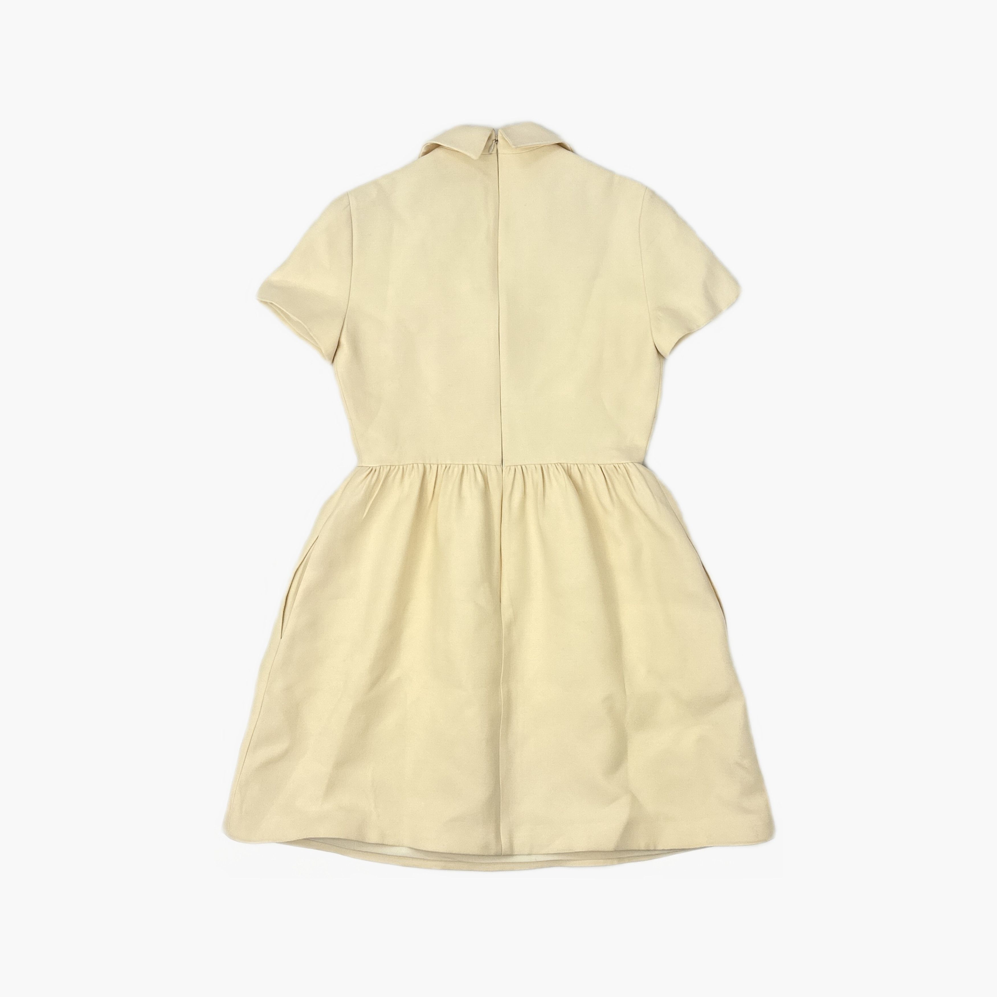 Dior Christian Dior Wool Silk Mini Dress Beige Size 38 Size S / US 4 / IT 40 - 2 Thumbnail